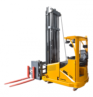 Stivuitor electric trilateral Montini ML TRI cu 3 Roți si capacitatea de încărcare de 1000 kg – 48V