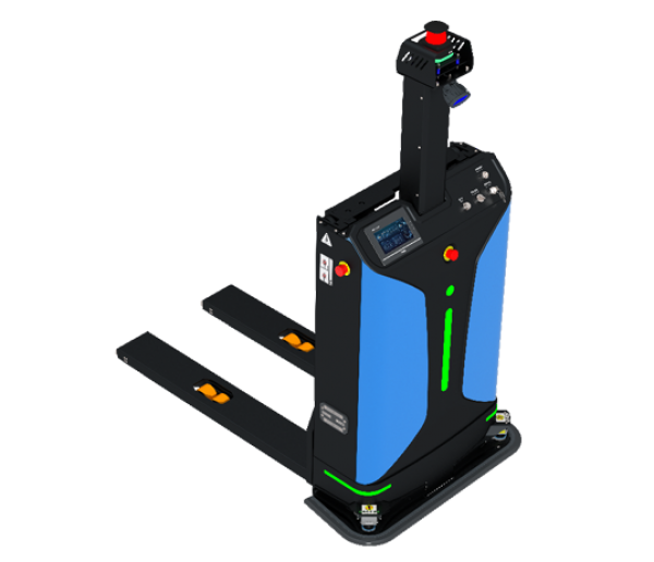 Stivuitor automat SANY tip stacker cu capacitatea de încărcare de 1.4 T