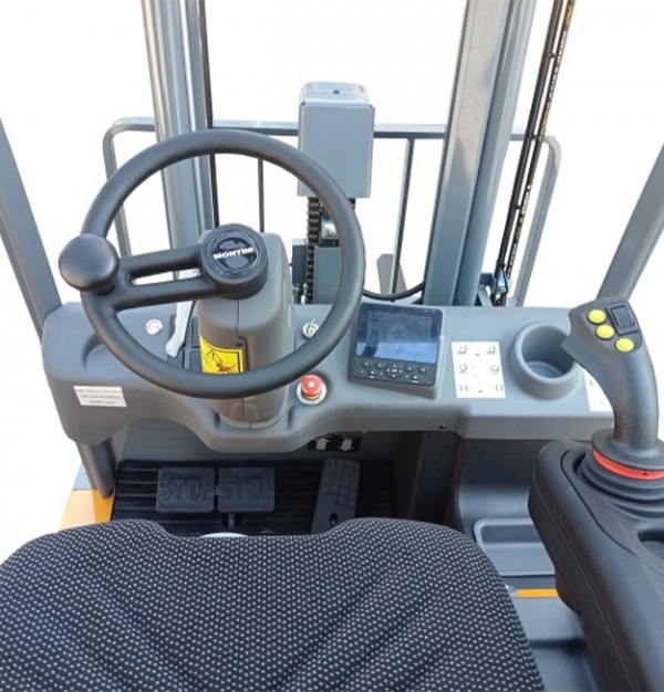 Electrostivuitor Montini MR SUPER LITHIUM cu 3 Roți si capacitatea de încărcare de la 1600 kg la 2000 kg - 48V