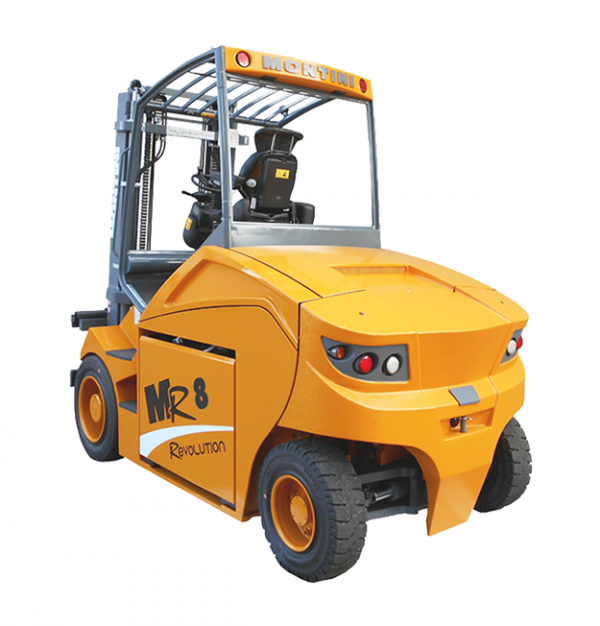 Electrostivuitor Montini MR 6 > MR 12 cu 4 Roți si capacitatea de încărcare de la 6000 kg la 12000 kg – 96V