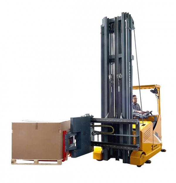 Stivuitor electric trilateral Montini ML TRI cu 3 Roți si capacitatea de încărcare de 1000 kg – 48V