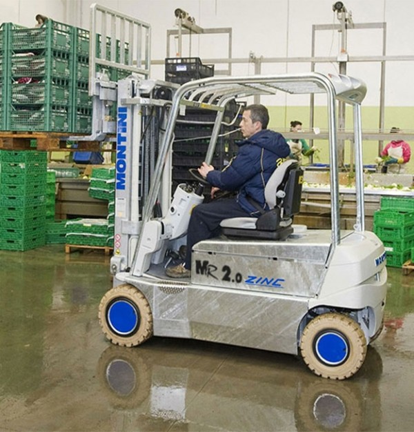 Electrostivuitor Montini MR ZINC cu 3/4 Roți si capacitatea de încărcare de la 1600 kg la 4999 kg – 48V/80V