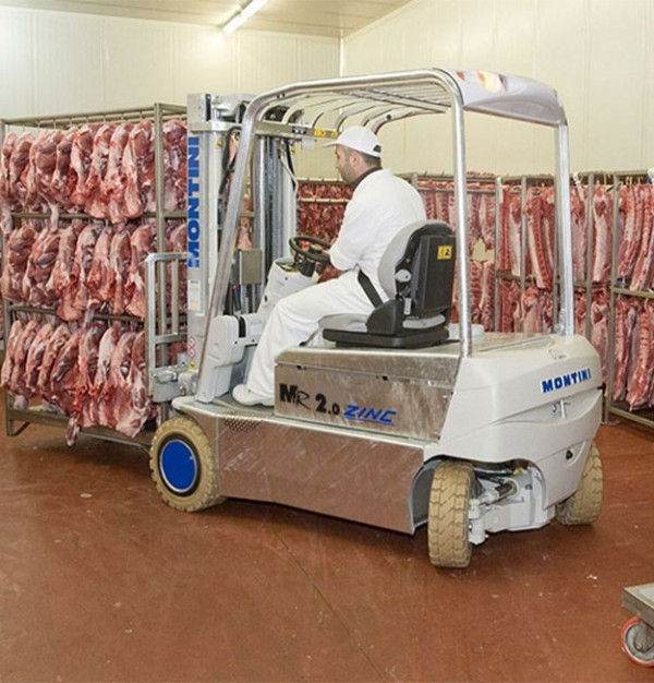 Electrostivuitor Montini MR ZINC cu 3/4 Roți si capacitatea de încărcare de la 1600 kg la 4999 kg – 48V/80V